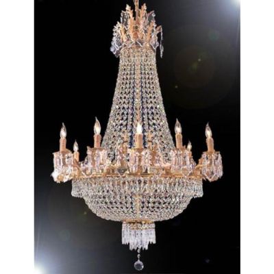 Image of Empire Crystal Chandelier 30"x50"
